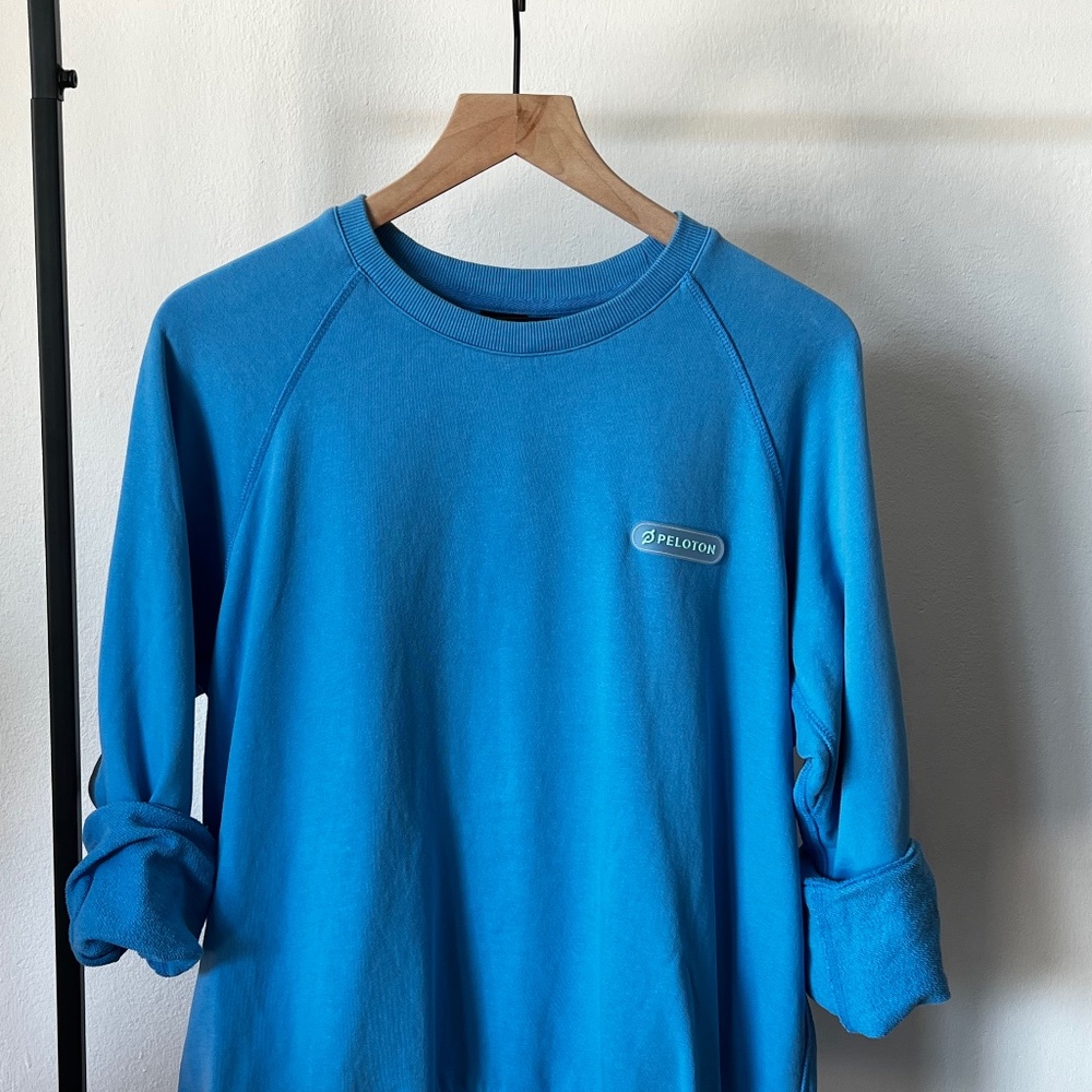 BRIGHT BLUE  PELOTON CREW SWEATSHIRT